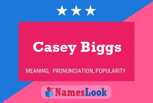 Casey Biggs Name Poster