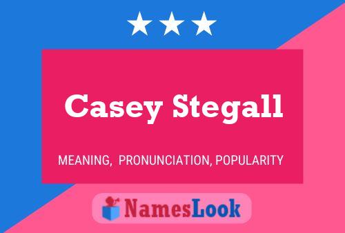 Casey Stegall Name Poster