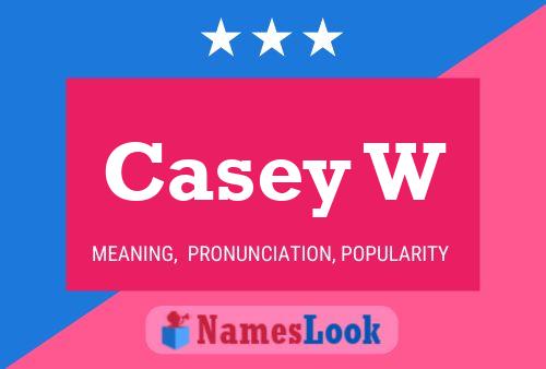 Casey W Name Poster