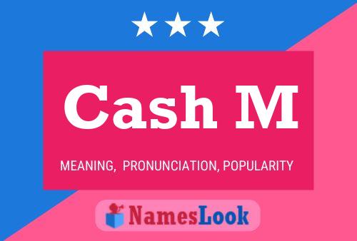 Cash M Name Poster