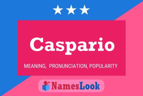 Caspario Name Poster