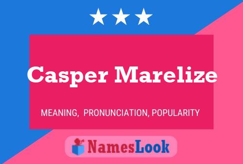 Casper Marelize Name Poster