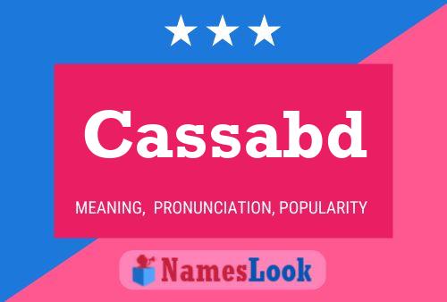 Cassabd Name Poster