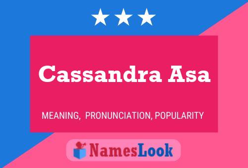 Cassandra Asa Name Poster