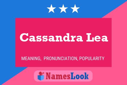 Cassandra Lea Name Poster