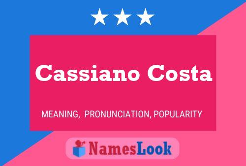 Cassiano Costa Name Poster