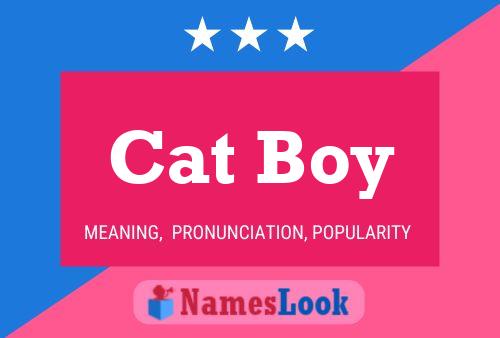 Cat Boy Name Poster