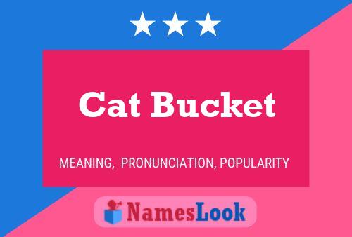 Cat Bucket Name Poster