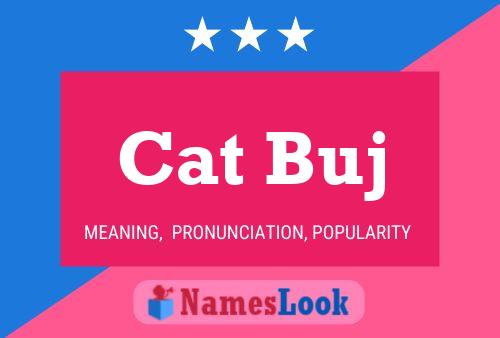 Cat Buj Name Poster