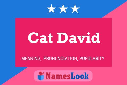 Cat David Name Poster