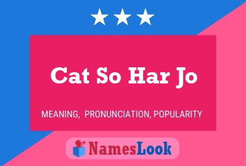 Cat So Har Jo Name Poster