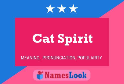 Cat Spirit Name Poster