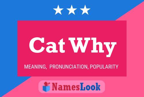 Cat Why Name Poster