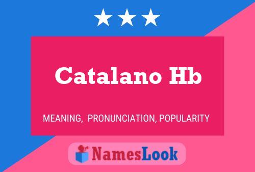 Catalano Hb Name Poster