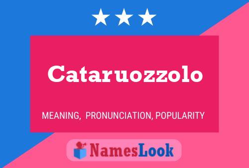 Cataruozzolo Name Poster