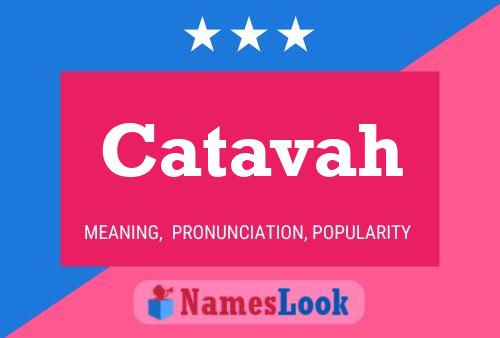 Catavah Name Poster