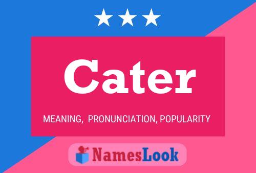 Cater Name Poster