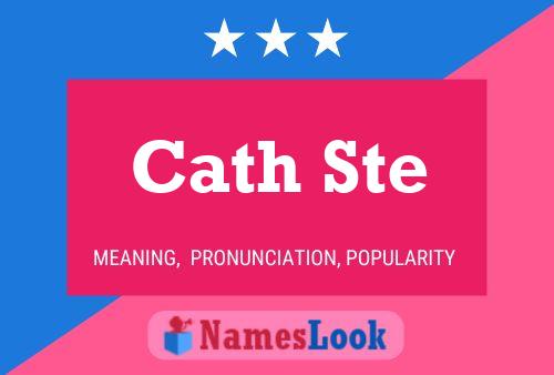 Cath Ste Name Poster