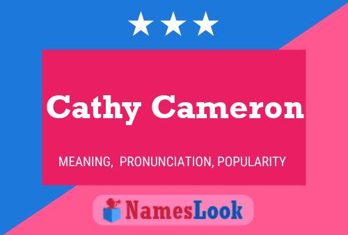 Cathy Cameron Name Poster