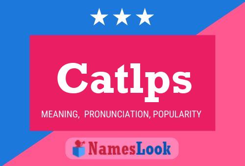 Catlps Name Poster