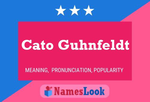 Cato Guhnfeldt Name Poster