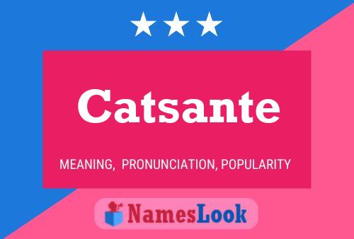 Catsante Name Poster