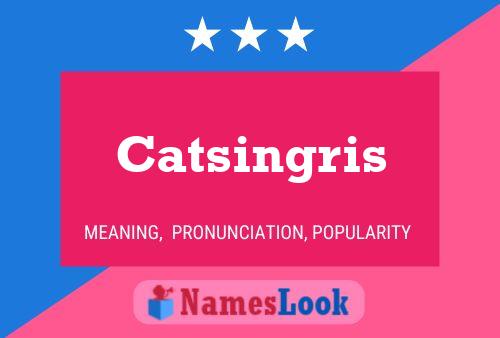 Catsingris Name Poster