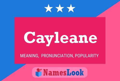 Cayleane Name Poster