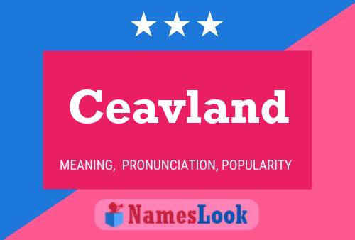 Ceavland Name Poster