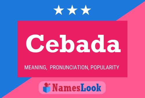 Cebada Name Poster