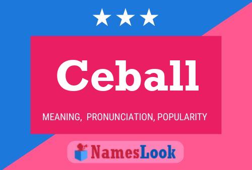 Ceball Name Poster