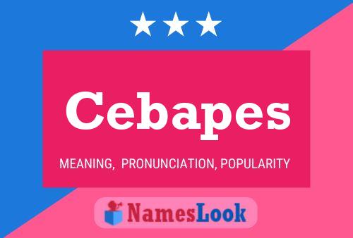 Cebapes Name Poster