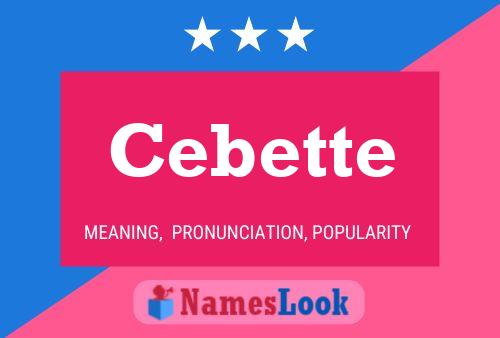 Cebette Name Poster