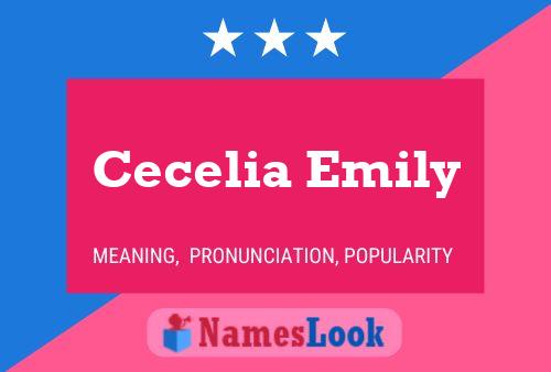 Cecelia Emily Name Poster