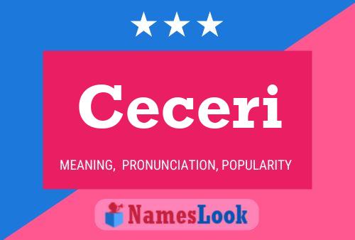 Ceceri Name Poster