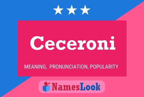 Ceceroni Name Poster