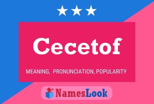 Cecetof Name Poster