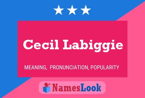 Cecil Labiggie Name Poster