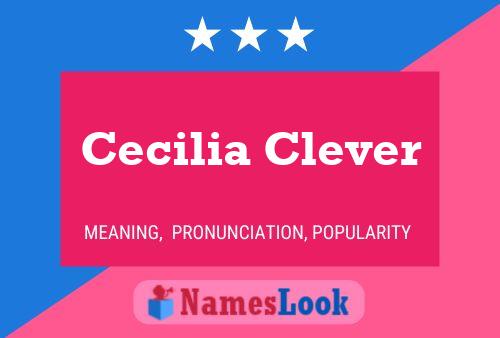 Cecilia Clever Name Poster