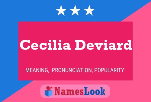 Cecilia Deviard Name Poster