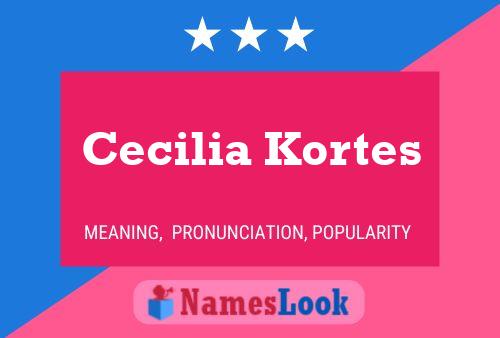 Cecilia Kortes Name Poster