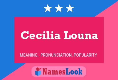 Cecilia Louna Name Poster