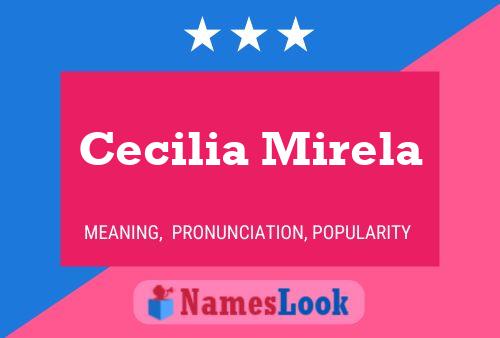 Cecilia Mirela Name Poster