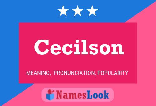 Cecilson Name Poster