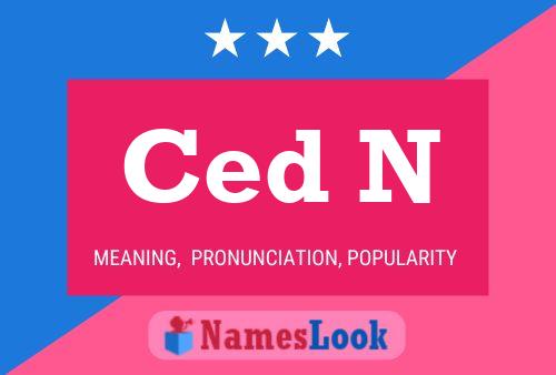 Ced N Name Poster