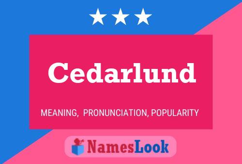 Cedarlund Name Poster