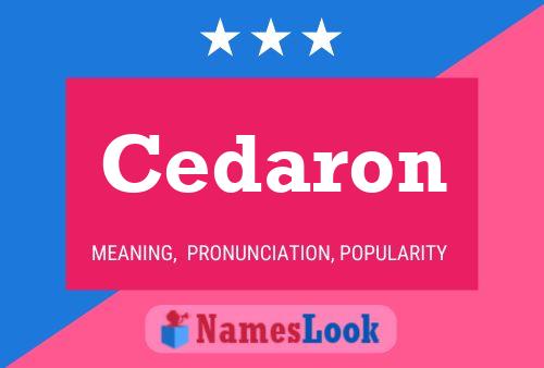 Cedaron Name Poster