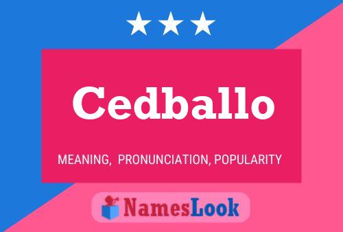 Cedballo Name Poster