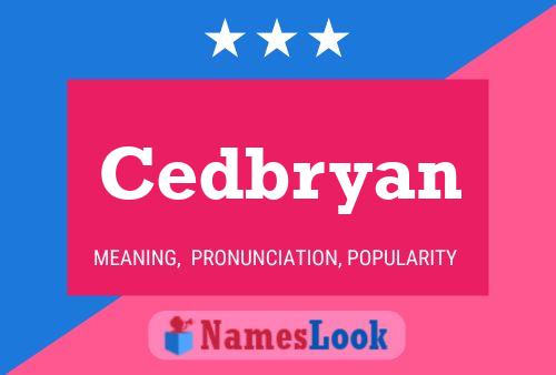 Cedbryan Name Poster