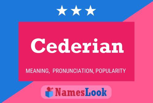 Cederian Name Poster